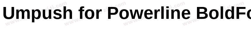 Umpush for Powerline BoldForPowerli字体转换